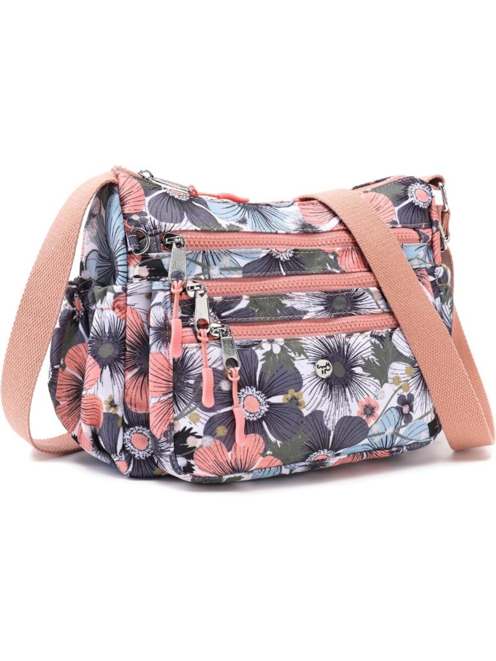 Stylish Nylon Crossbody Bag for Women | Multi-Pocket Shoulder Purse Handbag